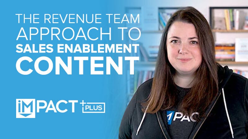 The revenue team approach to sales enablement content